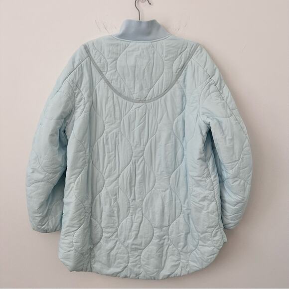 Lululemon Quilted Light Insulation Jacket Powder Blue Size Medium (6) Oversized! - Picture 7 of 9